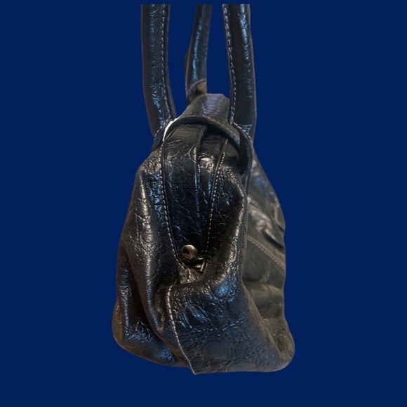 Prune Leather handbag satchel mini bag - Picture 4 of 15